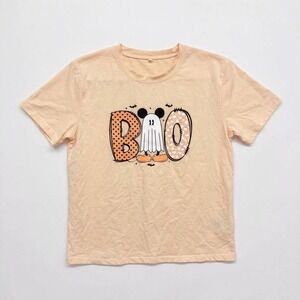 Peach Halloween 'Boo' Short Sleeve Tee